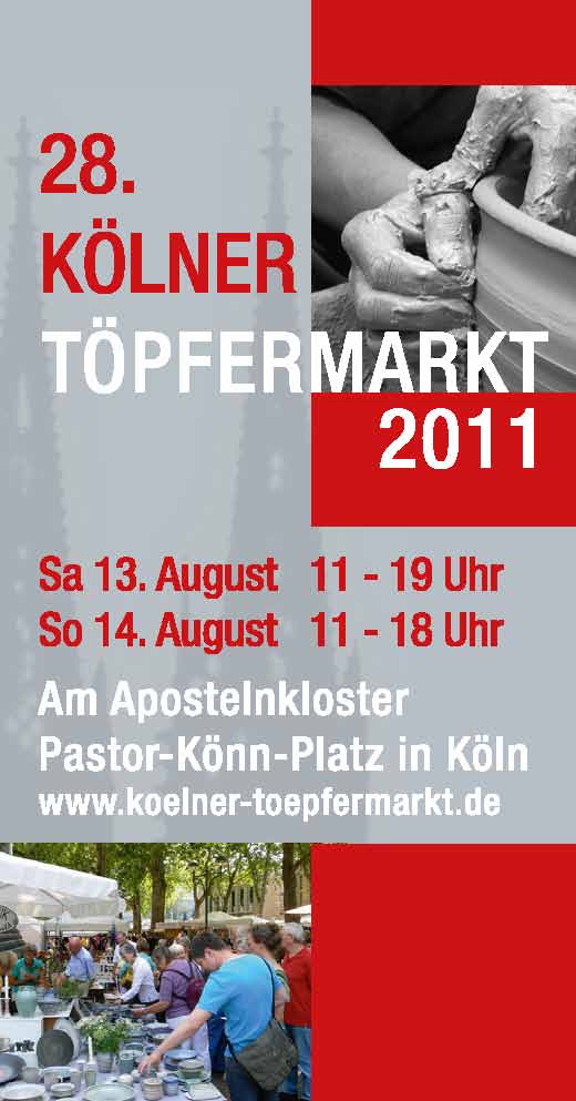 Flyer - 28. Kölner Töpfermarkt 2011 Flyer - 28. Kölner Töpfermarkt 2011